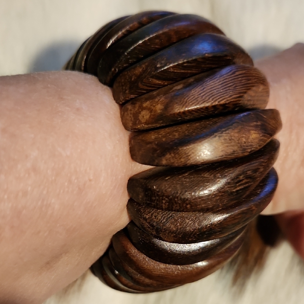 Chunky Wooden Bracelet